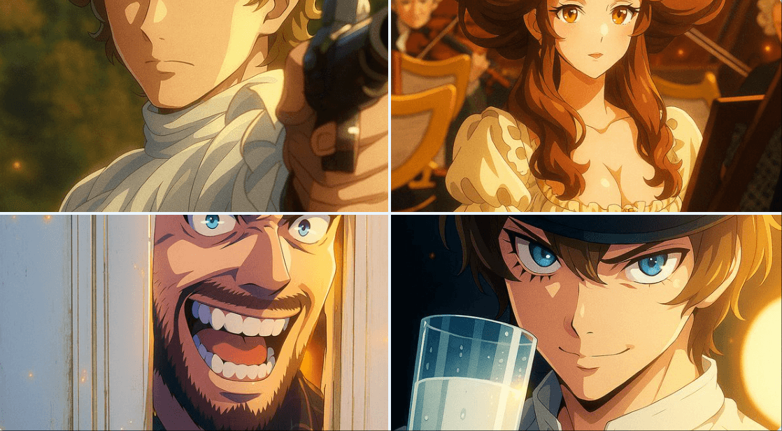 Modern Digital Anime Style (cartoon, character)