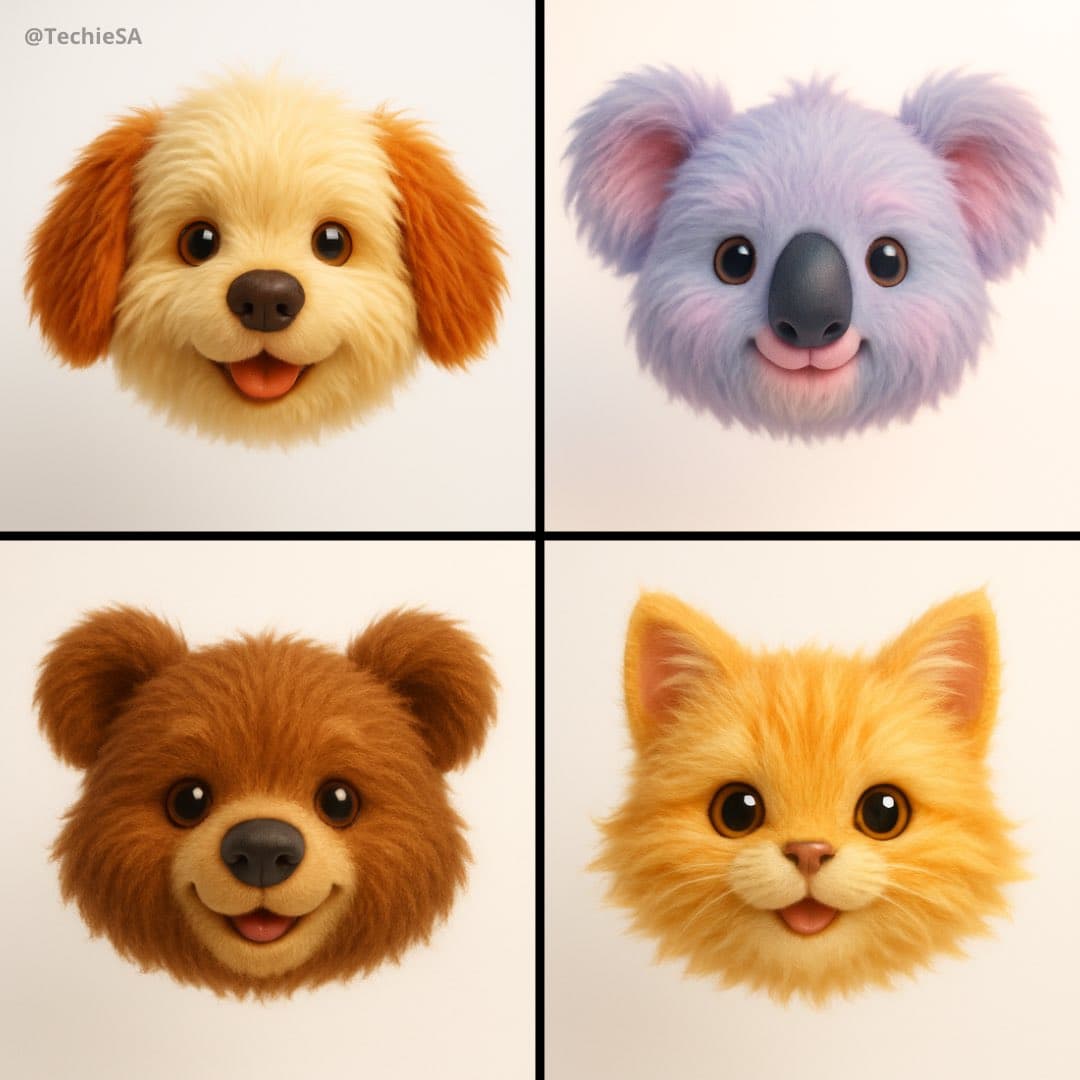 3D Emoji Head (animal, emoji)
