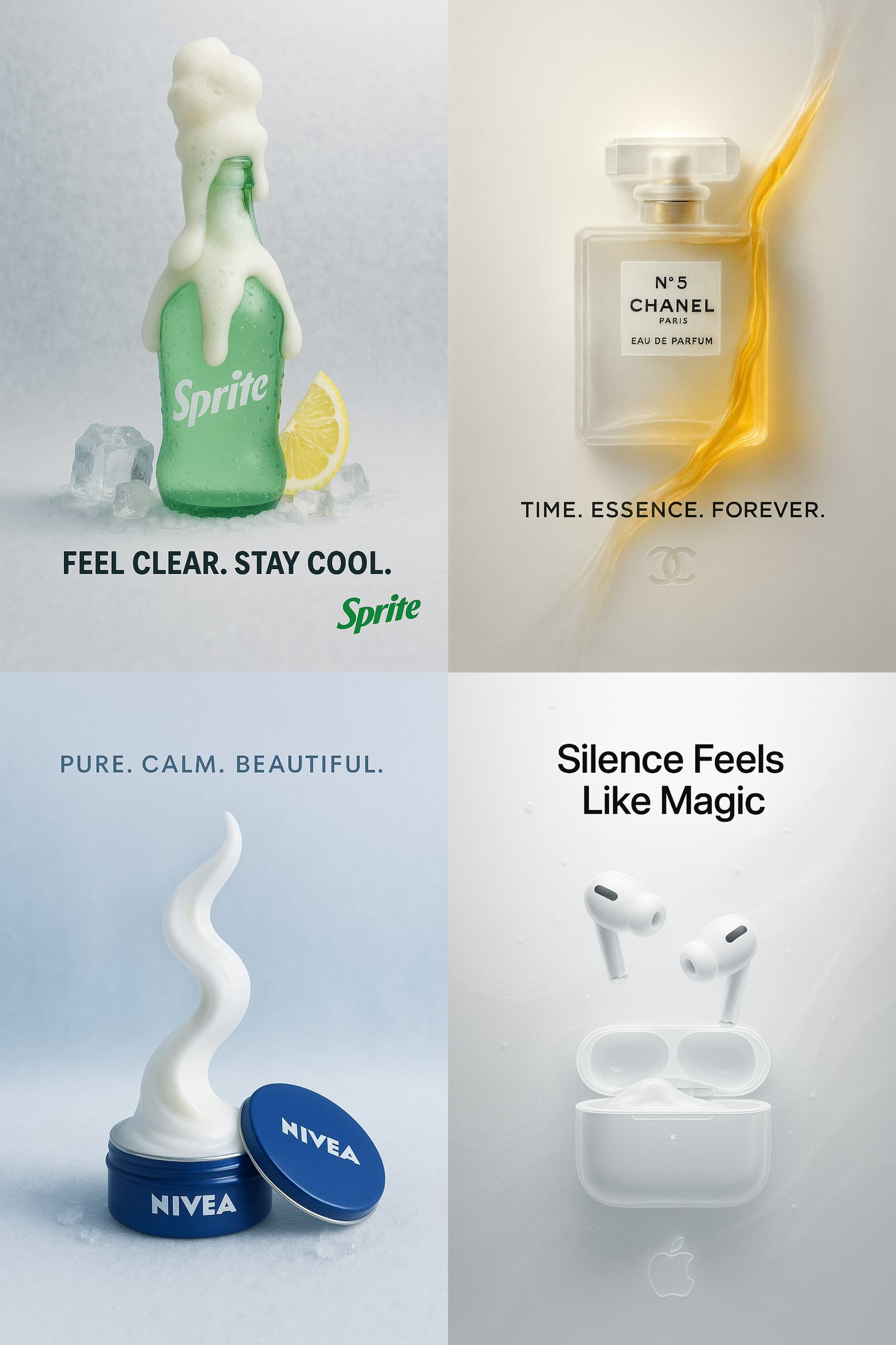 Product becomes paper glass (branding, minimalist)