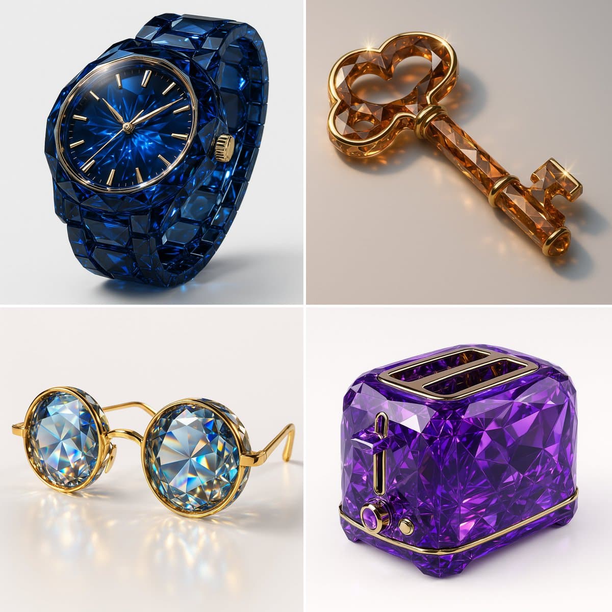 Gemstone rendering style (nature, photography)