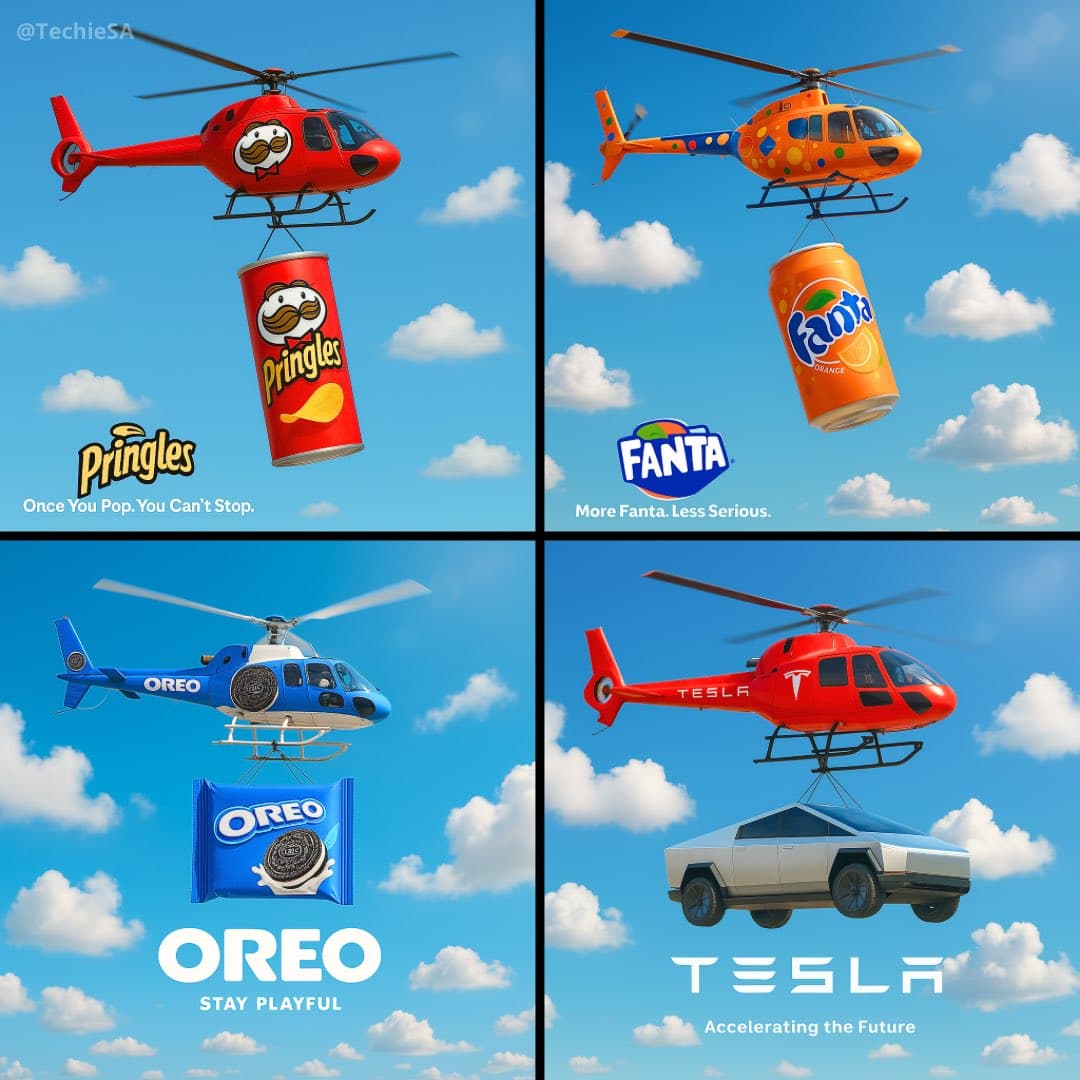 Helicopter Brand Advertisement (branding, futuristic)