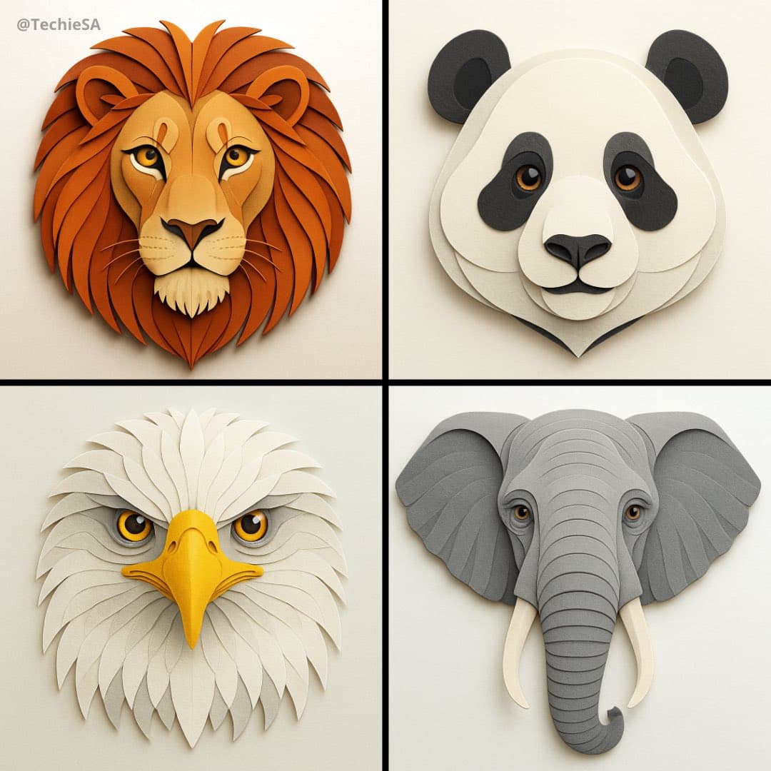 Head Geometric Portrait (3d, animal)