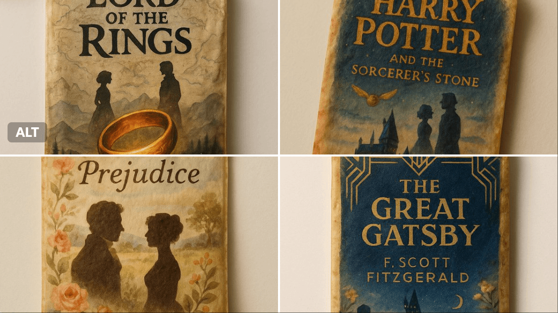 A vintage tea bag (illustration, paper-craft)