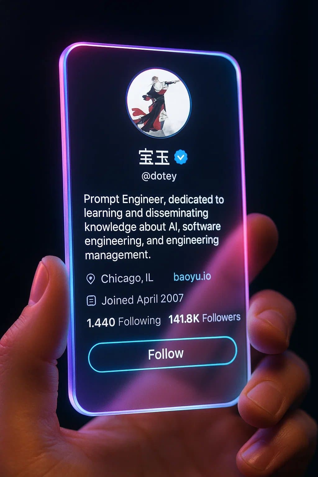 Cybernetic Aesthetic Future Social Media Interface Screenshot (futuristic, neon)